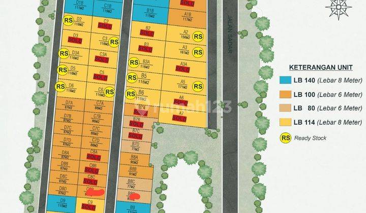 Tanah Kavling Siap Bangun Dalam Cluster,lokasi Strategis,aman SHM 2