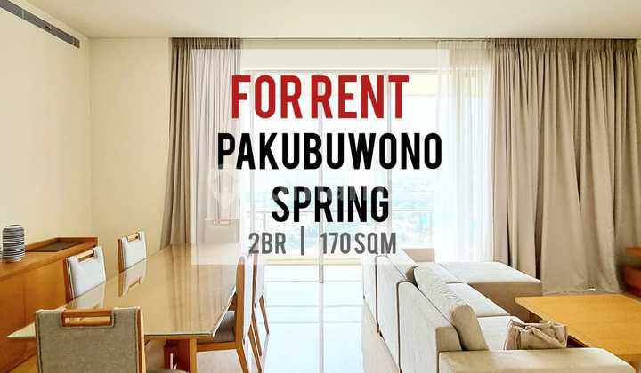 Ready Sewa, Apartemen Pakubuwono Spring, 2BR 170sqm Furnished