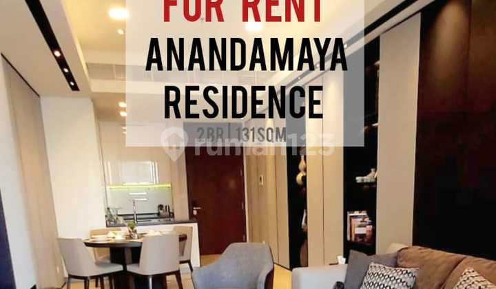 Sewa Cepat Apartemen Anandamaya Residence, 2BR 131sqm, Furnished