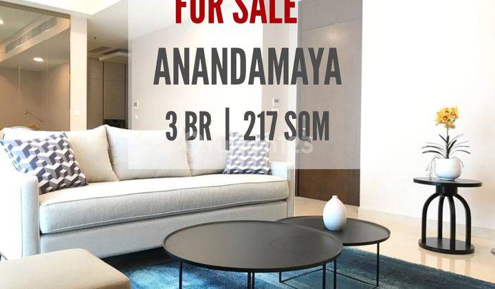 Apartemen Anandamaya Residence Dijual, 3 Br, 217 Sqm, Furnished, Perfect For Investor, Yani Lim 08174969303 1