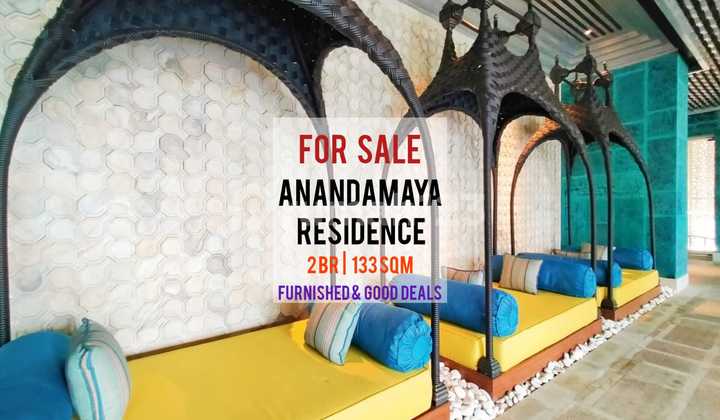 Jual Cepat Apartemen Anandamaya Residence, 2BR 131sqm, Furnished 