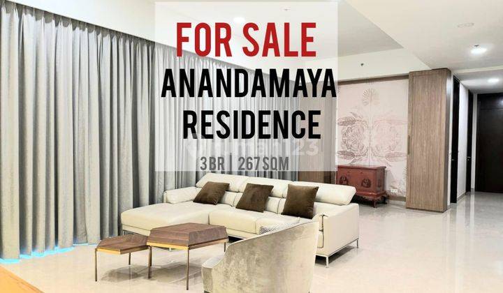 Apartemen Termurah Anandamaya Residence, 3BR+1Study, 267sqm, Furnished 1