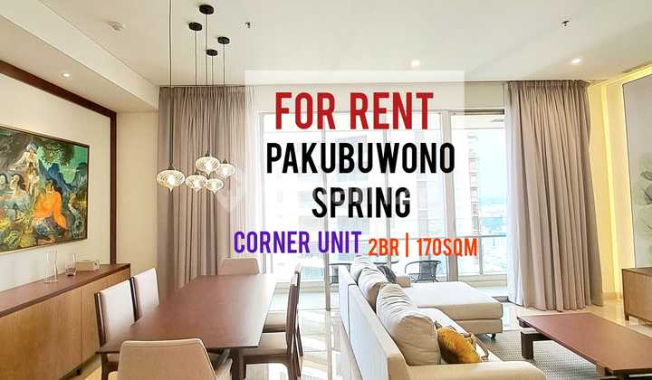 Sewa Apartemen Pakubuwono Spring, Ready, 2BR 170sqm Furnished