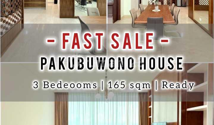 Jual Cepat Apartemen Pakubuwono House 3Br 165Sqm, Best Scbd View