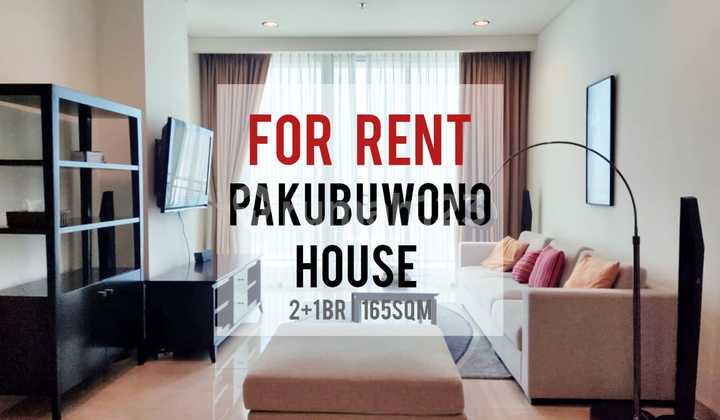 Affordable Rent Pakubuwono House Apartment, 2BR+1study, 165sqm, Ready