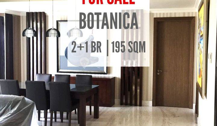 Jual Botanica Apartemen 2BR+1Study Room, 195sqm, Pool View, Bagus 1