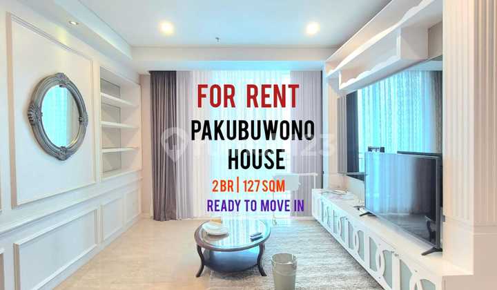 Quick Lease, Pakubuwono House Apartment, 2BR 127 sqm, Furnished