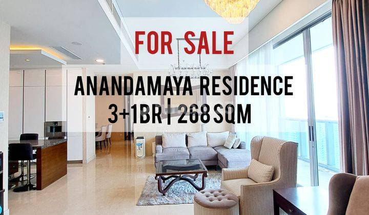 Sewa Apartemen Anandamaya Residence 3+1 BR 268 M2 Furnished, Ready To Move In, Also Available Other Units Yani Lim 08174969303 1