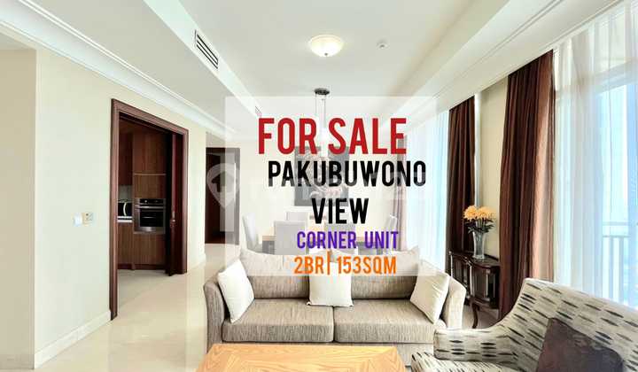 Jual Pakubuwono View Apartemen, 2BR 153sqm Furnished & siap Pakai
