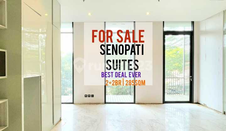 Jual Apartemen Senopati Suites At SCBD 2+2BR unit 285sqm, Balcony