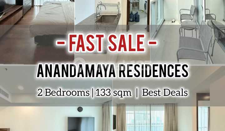 Jual Termurah Apartemen Anandamaya Residences 2Br 133M2, Bagus