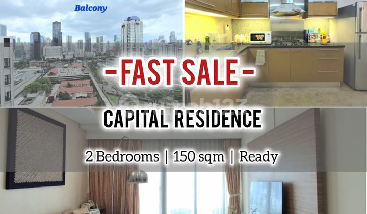 Cheapest Sale Capital Residence 2Br 150Sqm Apartment, Furnished