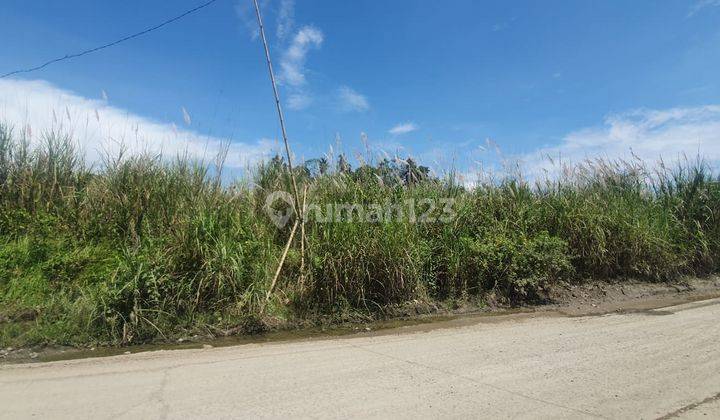 Tanah Pinggir Jalan Raya di Jalan Raya Jampang Gunung Sindur Jawa Barat SHM 1