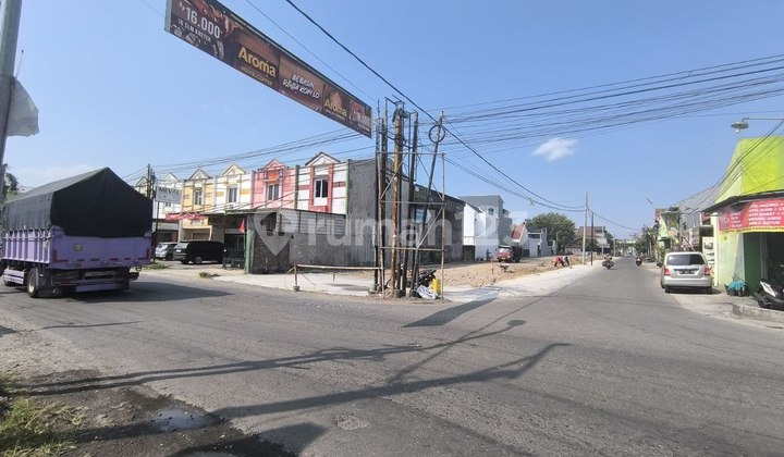 Tanah Pekarangan Siap Bangun Pinggir Jalan Raya Cocok Bisnis