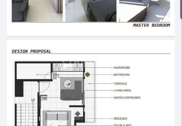 Rumah 2 lantai dg Interior Design modern Ala Hotel, Kamar Utama Super Lega Eksklusif 4 menit ke Kampus Universitas Mercu Buana 2