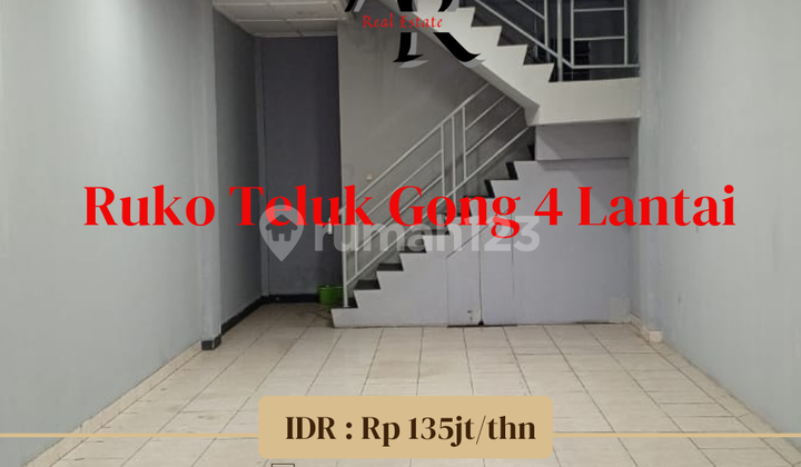 For Rent Fast 4-Storey Shop House Teluk Gong North Jakarta For Rent Fast 4-Storey Shop House Teluk Gong North Jakarta