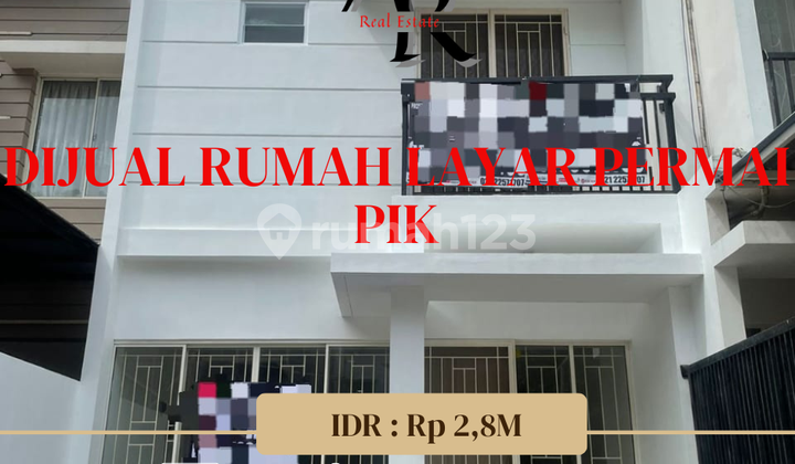 Dijual cepat rumah layar permai pik 