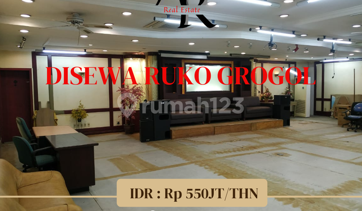 Disewakan Ruko di Grogol Petamburan Gandeng 3 