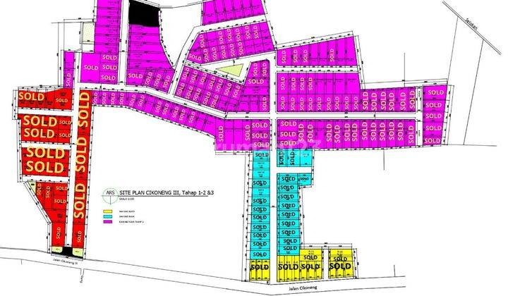 Tanah 60 m² di Jalan Cikoneng Legalitas AJB 1