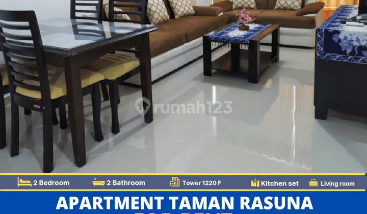 Disewakan, Apartemen Taman Rasuna, 2 Kamar Tidur, Furnished, Bagus 1