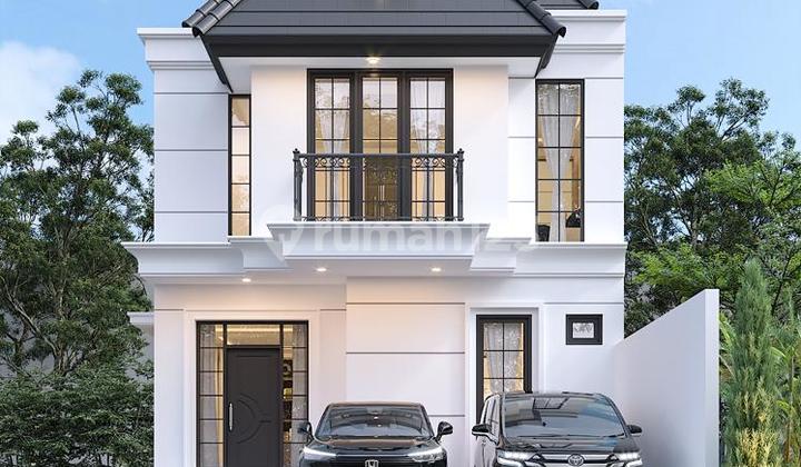 Rumah Mewah Desaign American Classic 2 Lantai Full Furnished Di Maguwoharjo Depok Sleman Dekat Sekolah Gis 