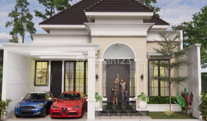 Rumah Mewah Modern Desaign American Classic Kekinian Dengan High Ceiling Di Area Premium Purwomartani Dekat Perumahan Pertamina 1