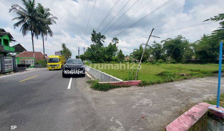 TANAH ISTIMEWA STRATEGIS COCOK UNTUK USAHA DI JALAN CANGKRINGAN DEKAT EXIT TOL 2