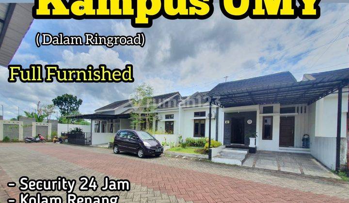 RUMAH CANTIK FULLY FURNISHED  DALAM PERUMAHAN ELITE PONDOK PERMAI DI DEKAT KAMPUS UMY DALAM RINGROAD DEKAT KE PUSAT KOTA JOGJA