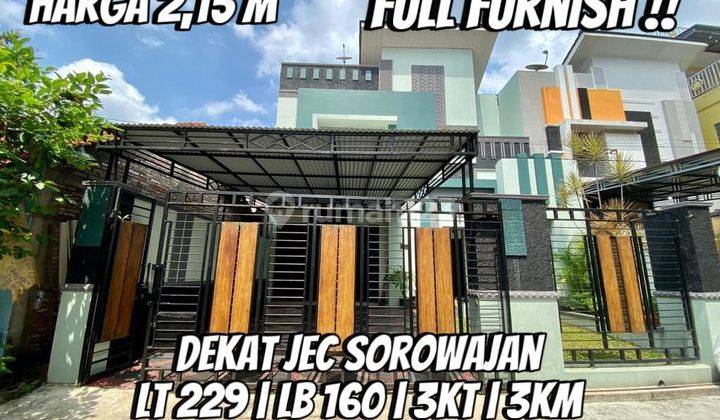BANTING HARGA! RUMAH MEWAH 2 LANTAI DENGAN TANAH LUAS DI SELATAN AMBARUKMO PLAZA - SOROWAJAN BANGUNTAPAN BANTUL