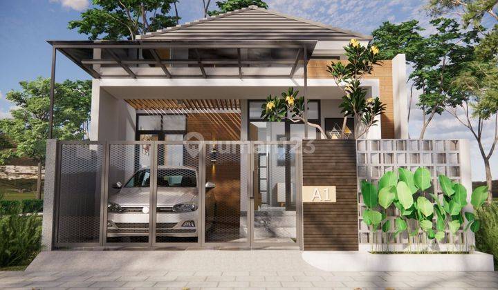 RUMAH CANTIK MODERN KEKINIAN DENGAN TATA RUANG FUNGSIONAL DI DEKAT SD MODEL WEDOMARTANI NGEMPLAK SLEMAN 1