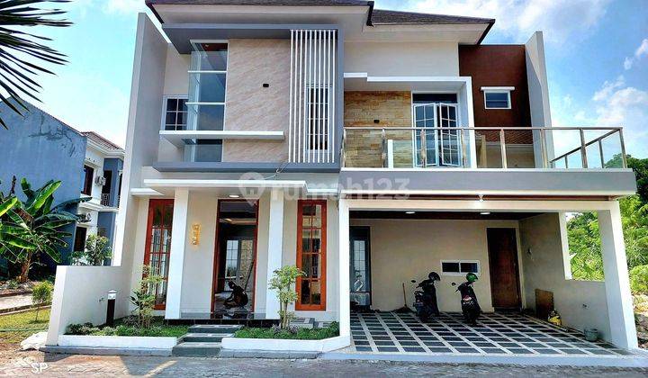 Rumah Mewah Premium 2 Lantai Fully Furnished Setara Hotel Bintang 5 Dalam Perumahan Merapi Regency Jalan Kaliurang Km 9 Dekat Ke Kampus Ugm 1