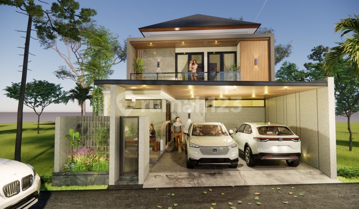 Rumah Mewah Kontemporer Modern 2 Lantai - Semi Furnished Di Purwomartani Kalasan Sleman Dekat Swalayan Pamela 7 2