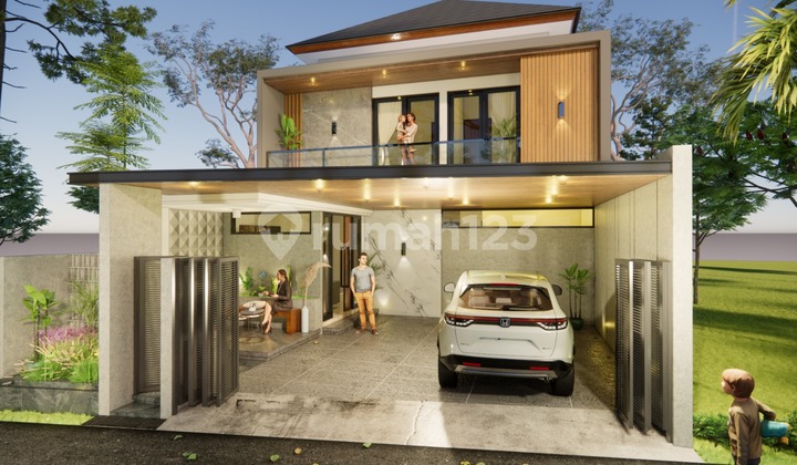 Rumah Mewah Kontemporer Modern 2 Lantai - Semi Furnished Di Purwomartani Kalasan Sleman Dekat Swalayan Pamela 7