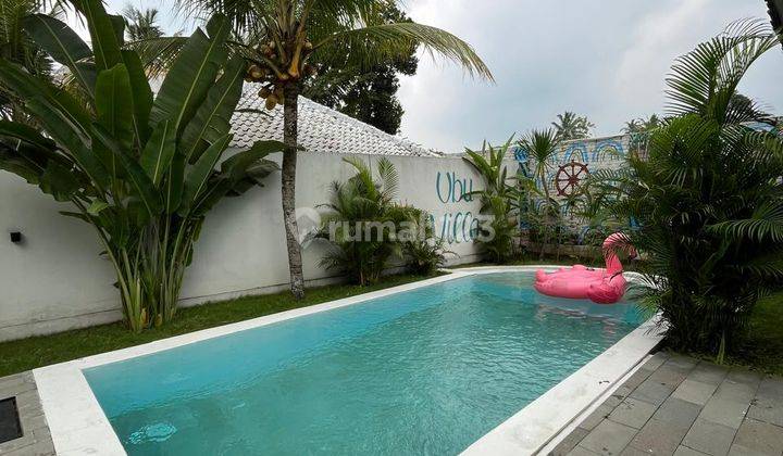 Villa Cantik Tropical View Sawah Fully Furnished Dengan 3 Kolam Renang Privat Di Pulo Watu Pakem Sleman 1