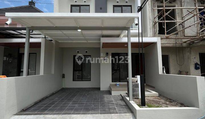 Rumah Cantik Mewah 2 Lantai Limasan Modern - Harga Murah Dalam Perumahan Griya Alam Candi 1