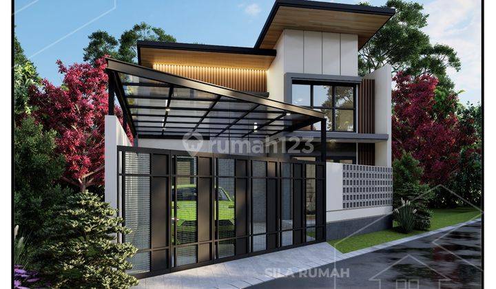 Rumah Mewah Konsep Mezanin Modern Unit Pojok Dengan Tata Ruang Nyaman Di Jalan Kaliurang Km 13 Ngemplak Sleman 1