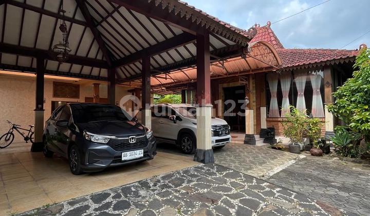 Rumah Klasik Jawa Modern. Asri Full Furnished Dan Full Tanaman Buah Dengan Tanah Luas Di Plered Bantul