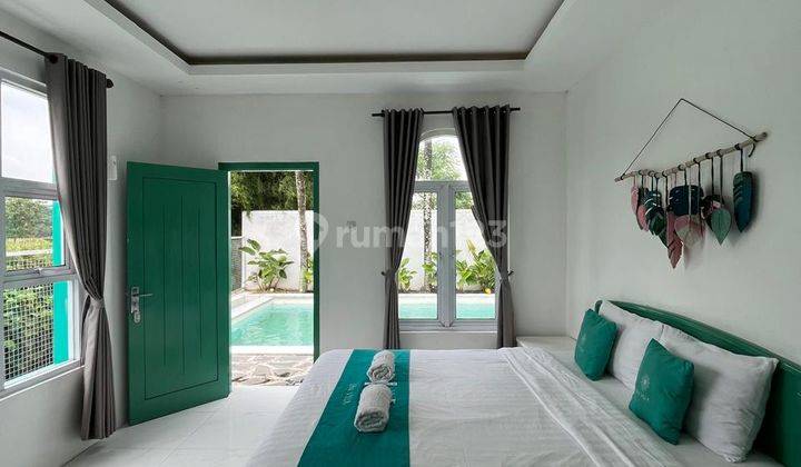 Villa Cantik Estetik Fully.furnished Dengan Kolam.renang View Sawah Di Utara Jalan Gito Gatira. 2