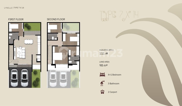 Rumah Vireya Bsd City Type 7 Lokasi Strategis 2