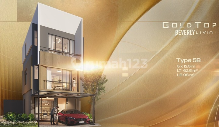 Rumah Gold Tops Beverly Livin Park Serpong Lokasi Strategis
