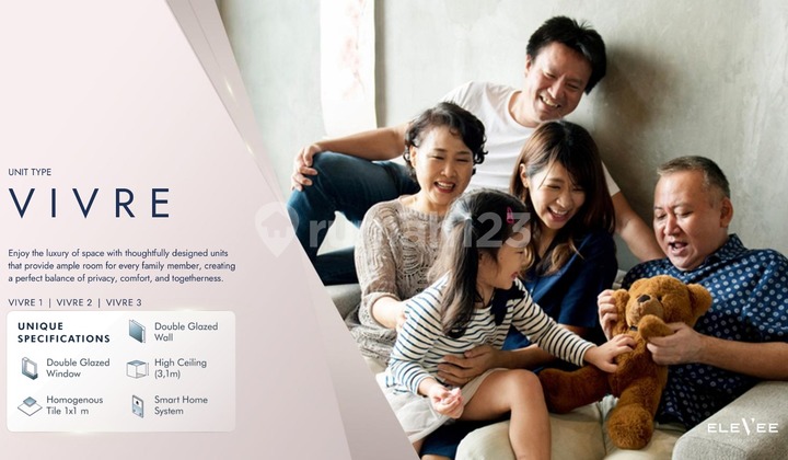 Dijual Apartemen Elevee Residence Lokasi Strategis Alam Sutra 2