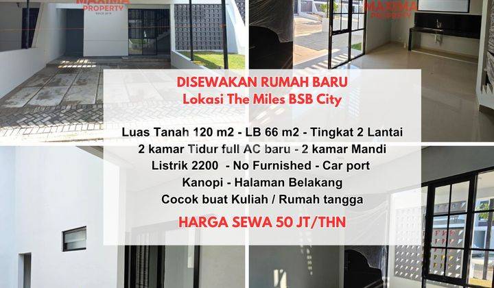 Rumah 2 Lantai Baru di Cluster The Miles, Bsb City Semarang 1