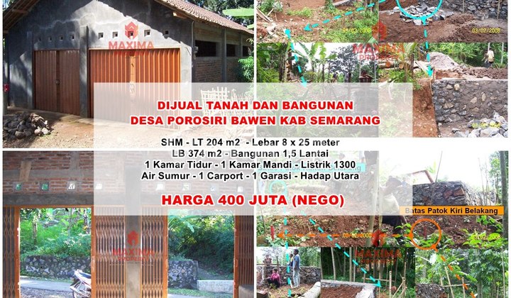 Tanah dan Bangunan Ds Polosiri, Bawen, Kab Semarang 1