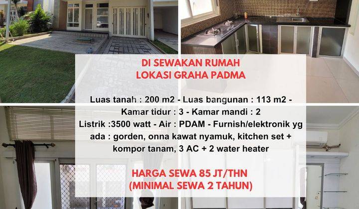 Rumah Sewa di Perumahan Graha Padma, Semarang 1