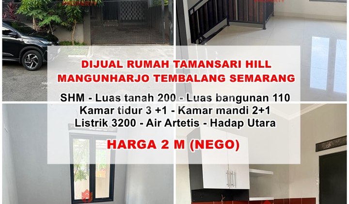 House for Immediate Occupancy Location Tamansari Hills Sambiroto Mangunharjo 1