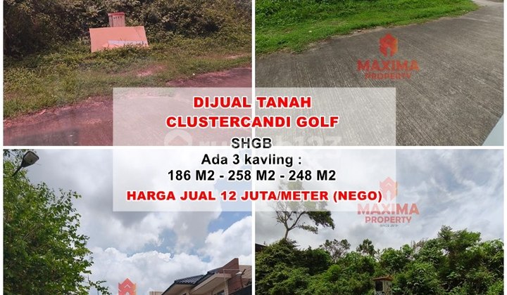 Premium Location Land Ready to Build in Graha Candi Golf 1