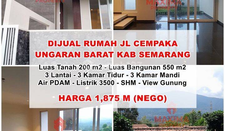 Rumah 3 Lantai Bagus di Jalan Cempaka, Ungaran 1