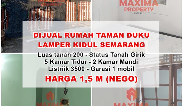 Rumah Tengah Kota Cocok Untuk Kos Jalan Taman Duku Lamper Kidul 1
