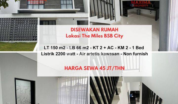 Rumah Baru Semi Furnished di Cluster The Miles, Bsb City Semarang 1