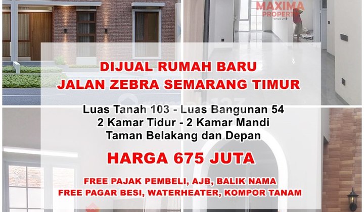 Rumah Baru Istimewa Lokasi Jalan Zebra Pedurungan Semarang Timur 1